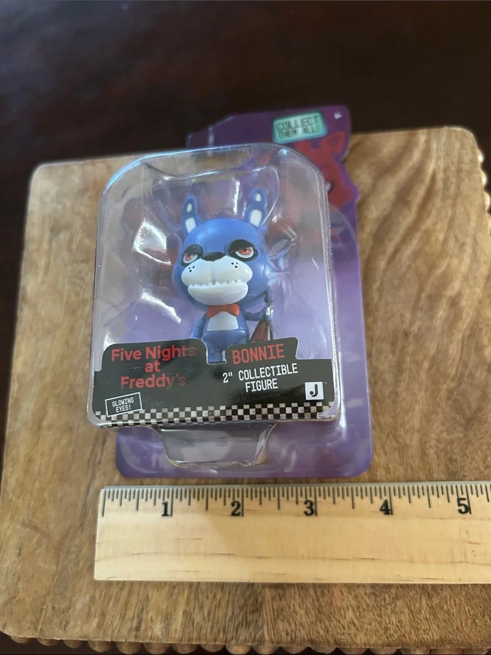 Five Nights at Freddy’s “Bonnie” 2” Collectible Figure Glowing Eyes New